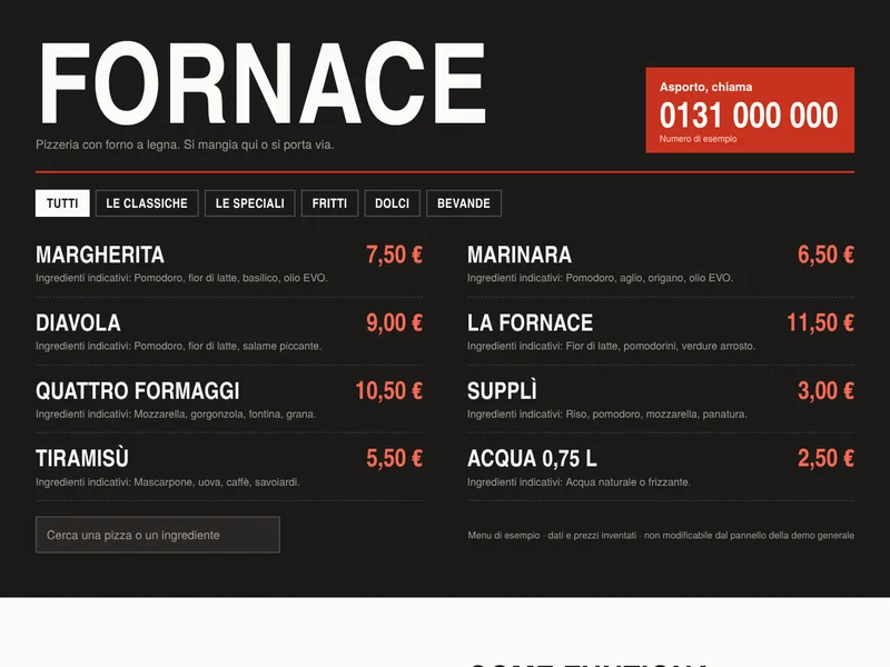 Anteprima del sito di Fornace